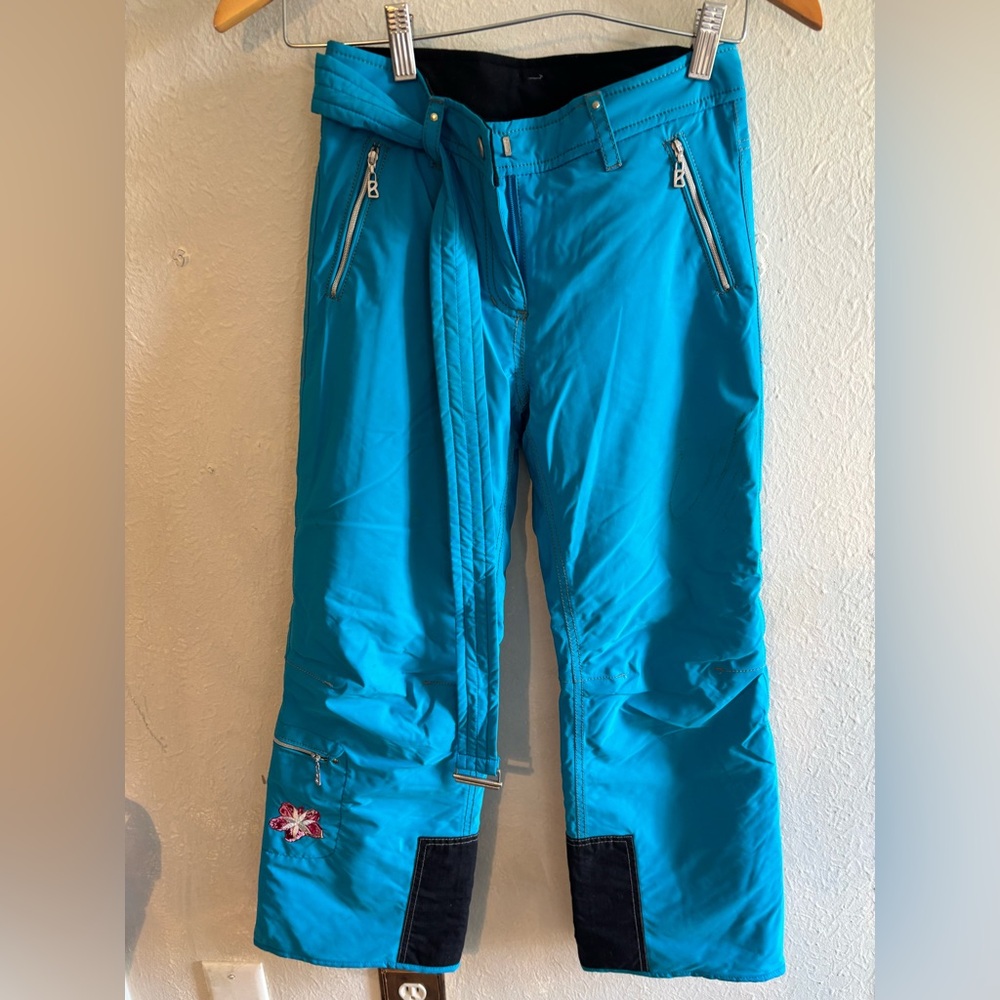 Bogner Blue and Black ski pants size 12